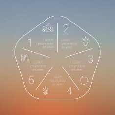 Circle line infographic Template for cycle diagram graph presentation and N39