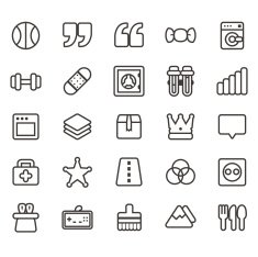 Universal Line Icons For Web and Mobile 11