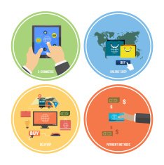 Icons for e-commerce delivery online shopoing N2