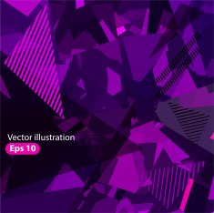 abstract background consisting of purple triangles