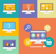 Vector Electronic Device Flat Icons