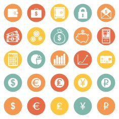 Vector Set of Finance Icons N15