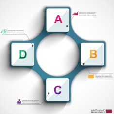 Infographics vector design template N455