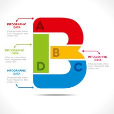 creative alphabet info-graphics N23