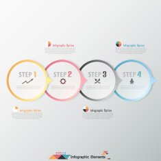 Modern infographics options banner N846