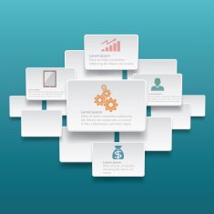 Infographic label template design N12