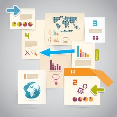 Infographics Vector Layout with Icons N2