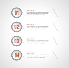 Vector step options banners and numbers design template N9