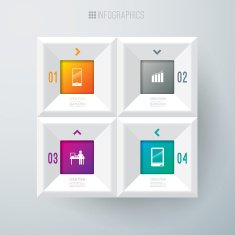 Infographics vector design template N457