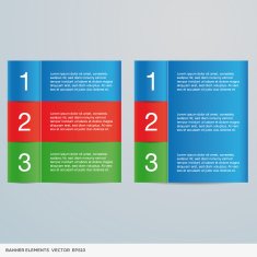 colorful info banner elements N4
