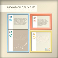 abstract 3d frame infographics N2