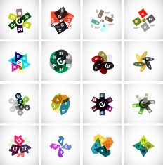 Collection of infographic design templates