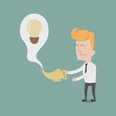 businessman get idea N7