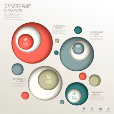 abstract 3d paper infographics N128