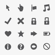 Web business vector icons set N2