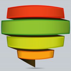 Abstract origami banner N18
