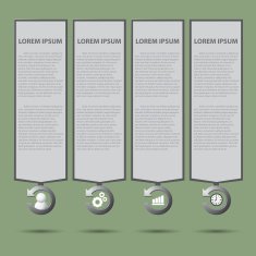 text box with business strategy diagram