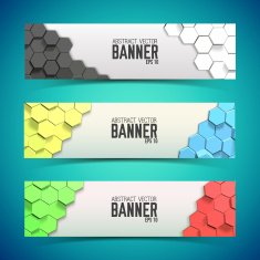 Modern design Business banners set N8
