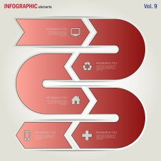 Infographic arrows cycle