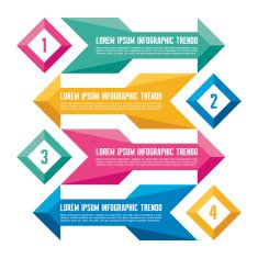 Infographic Business Concept with Arrows for Presentation N2