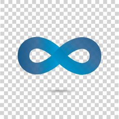 Abstract blue icon N4