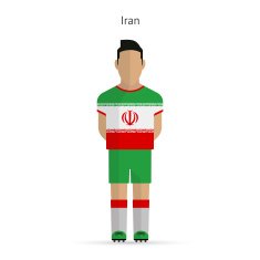 Iran football player Soccer uniform N2