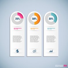 Abstract 3D paper Infographic N95