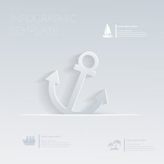 anchor Theme holidays Template infographic or website layout