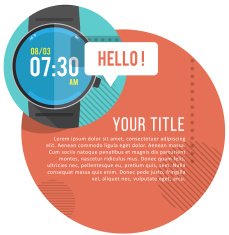 Smart Watch with copyspace N3