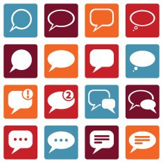 Vector Set of Bubbles Icons N15
