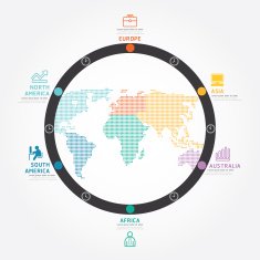 infographics vector world business concept design diagram line N2