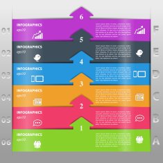 Bar and Arrow Info Graphic