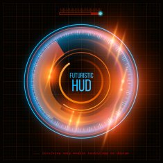 Abstract HUD futuristic background Vector illustration N6