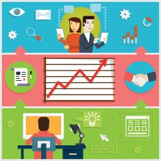 Infographic of creative process web design programming & development business