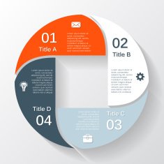 Modern vector info graphic for business project N302