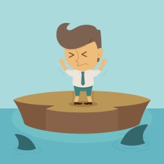 Businessman crisis