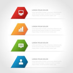 Business step options banner Vector illustration N33