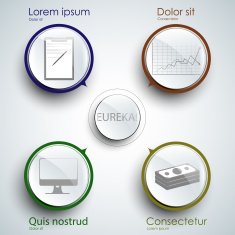 Four options infographic pattern