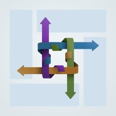 Modern colorful arrows