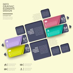 abstract label infographics N2