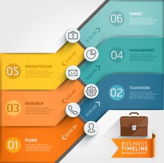 Timeline infographic template N13