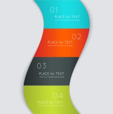 Abstract business info graphics template with icons N210