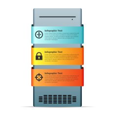 Server Computer Copyspace Design Element