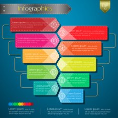Modern business connec idea options Vector illustration