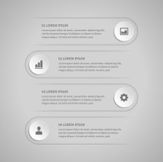 Business step options banner Vector illustration N35