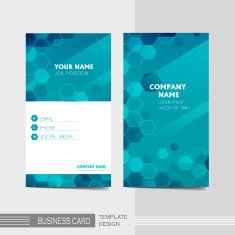technology modern business card template N2