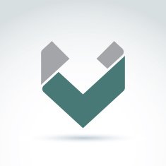 Vector abstract corporate design element Geometric symbol info