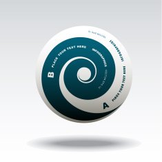 Modern spiral circle Infographics
