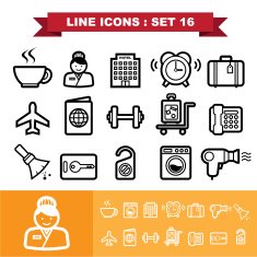 Line icons set 16 N2