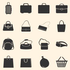 Vector Set of Bags Icons N15